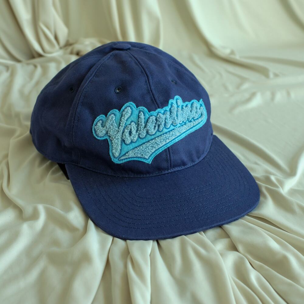 Valentino Garavani Logo Blue Baseball Cap - Blue Cotton Canvas